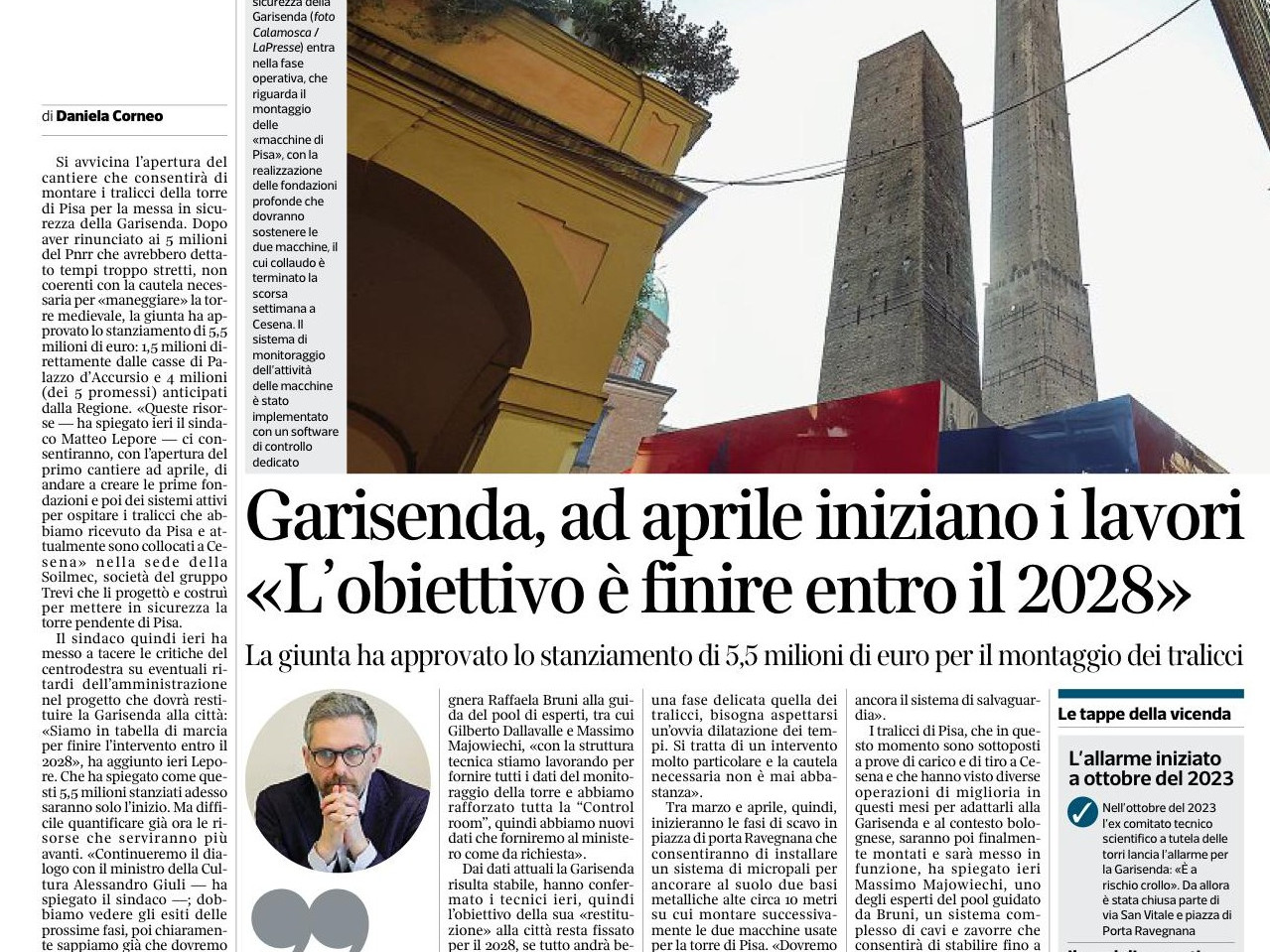 CORRIERE DI BOLOGNA - 20 febbraio 2026