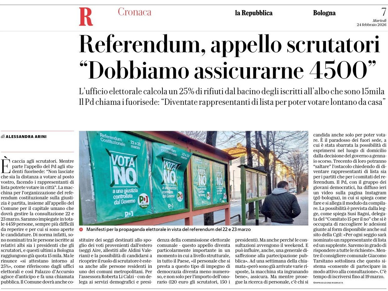REPUBBLICA - 24 febbraio 2026