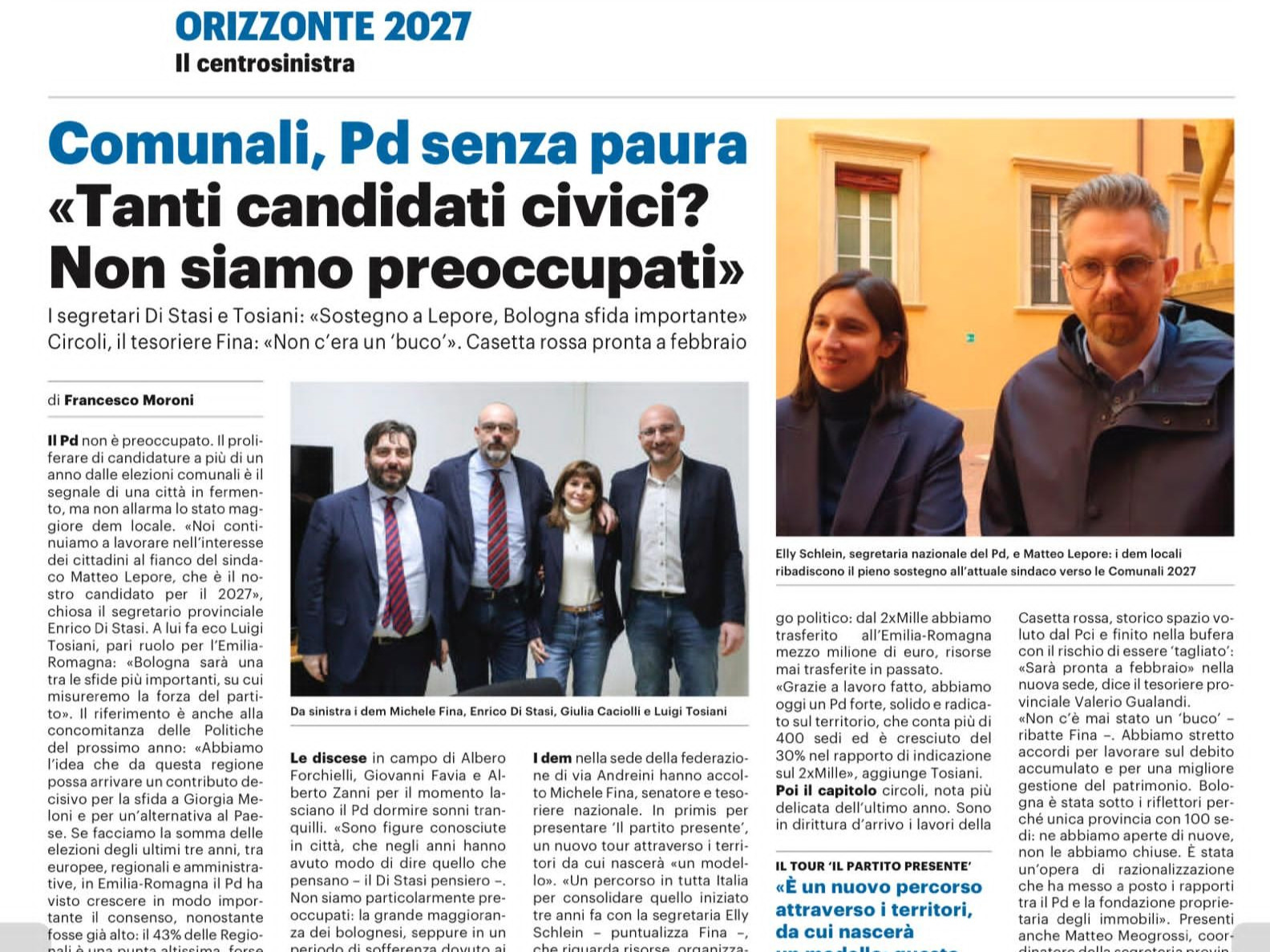 IL RESTO DEL CARLINO - 30 gennaio 2026