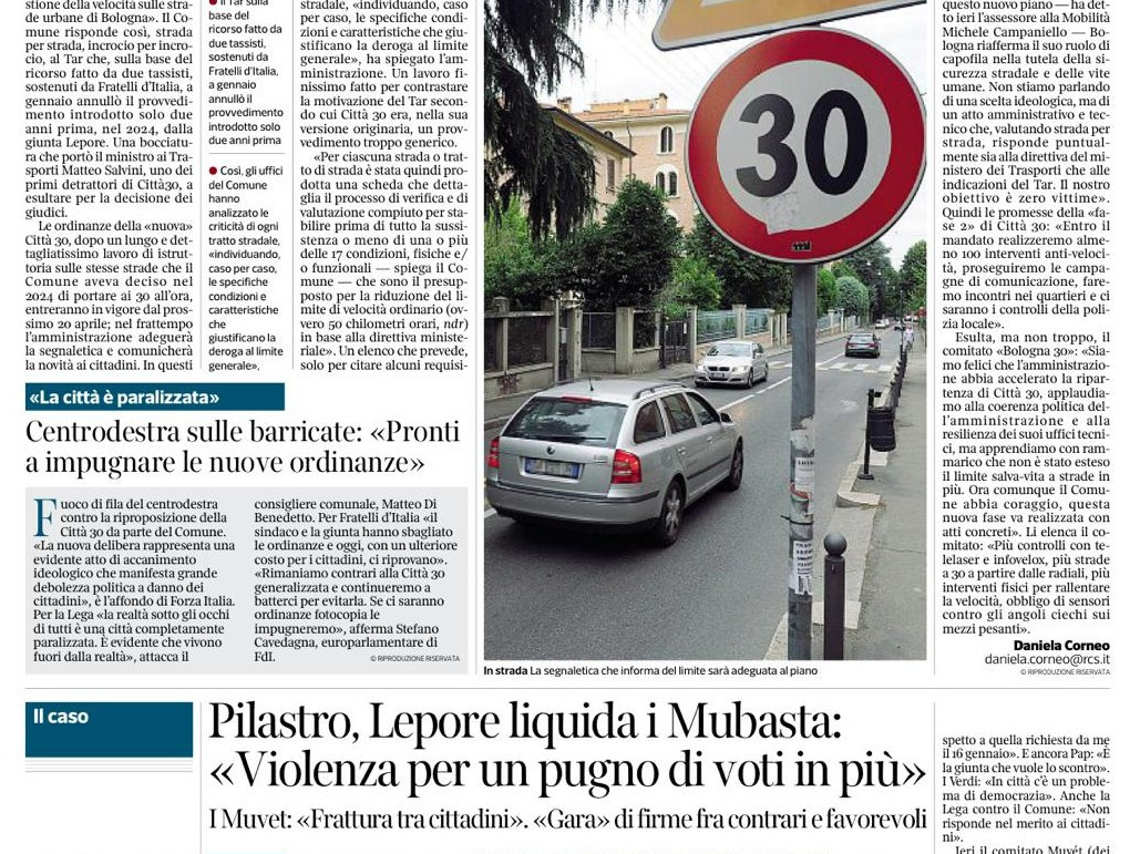 CORRIERE DI BOLOGNA - 19 marzo 2026