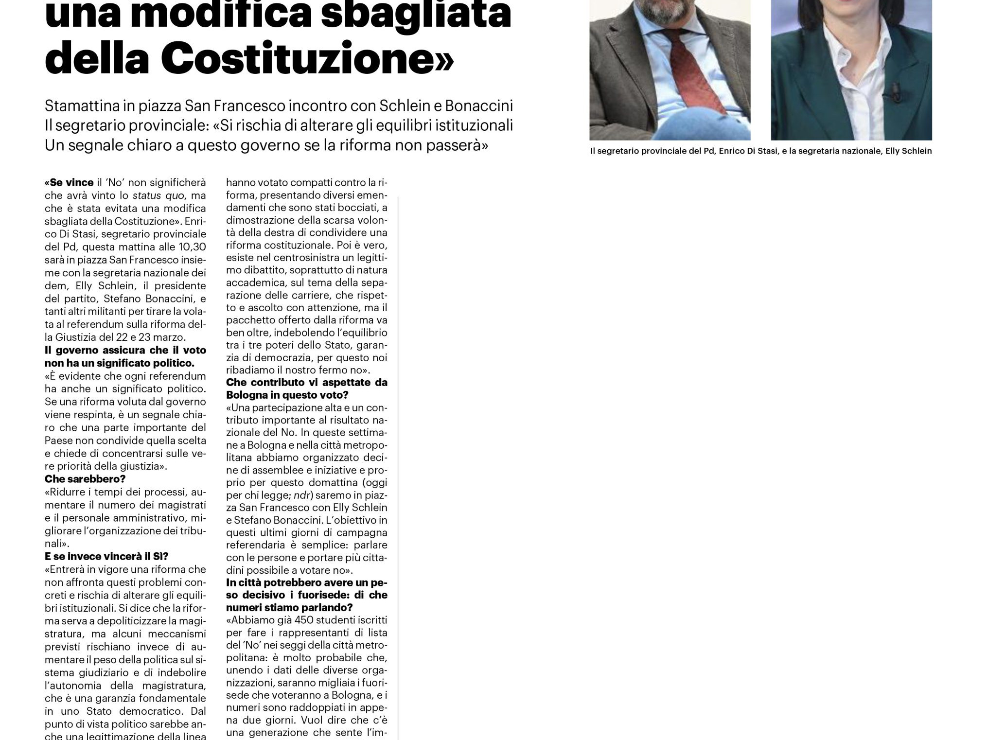 IL RESTO DEL CARLINO - 15 marzo 2026