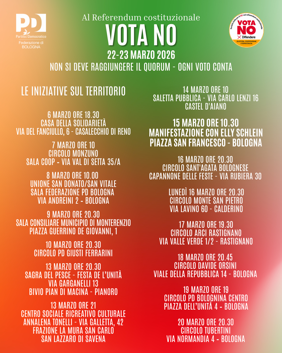 Iniziative NO Bologna