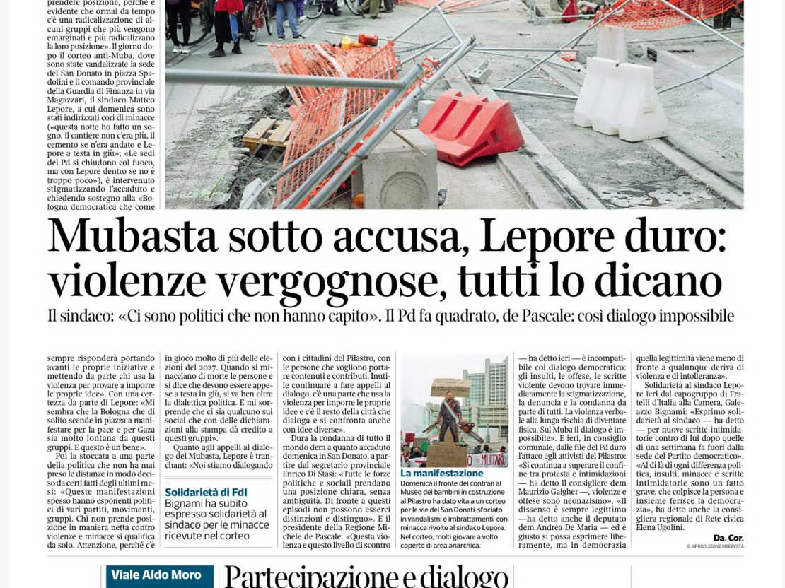 CORRIERE DI BOLOGNA - 14 aprile 2026