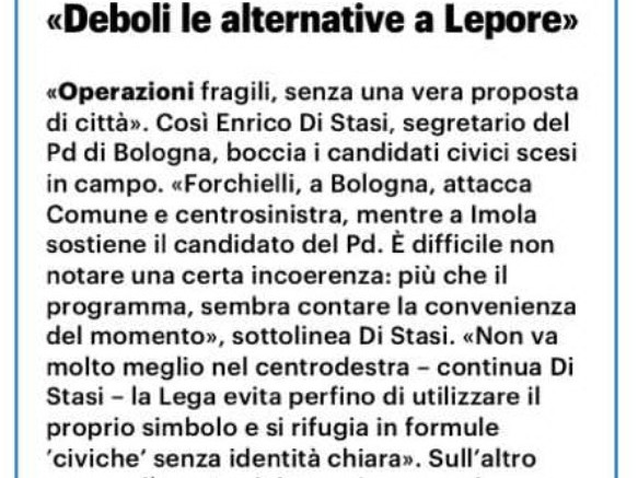 IL RESTO DEL CARLINO - 16 aprile 2026