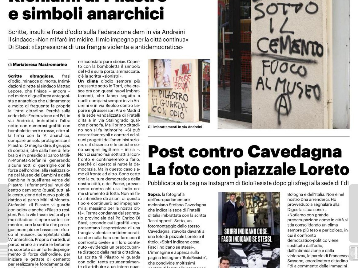 IL RESTO DEL CARLINO - 3 aprile 2026