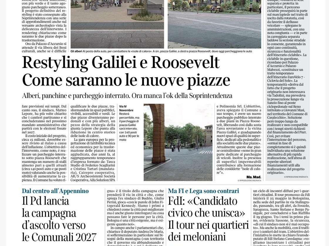 CORRIERE DI BOLOGNA - 23 maggio 2026