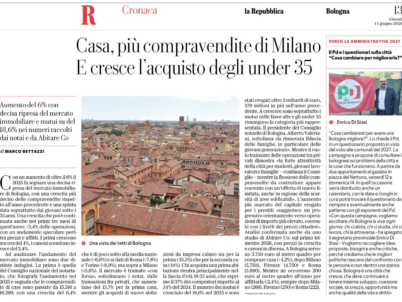 LA REPUBBLICA - 11 giugno 2026