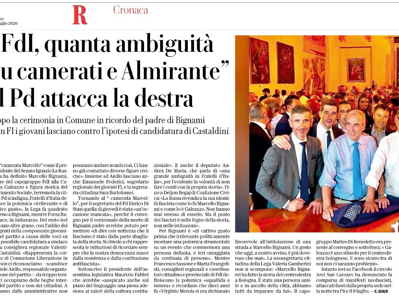 LA REPUBBLICA - 11 luglio 2026