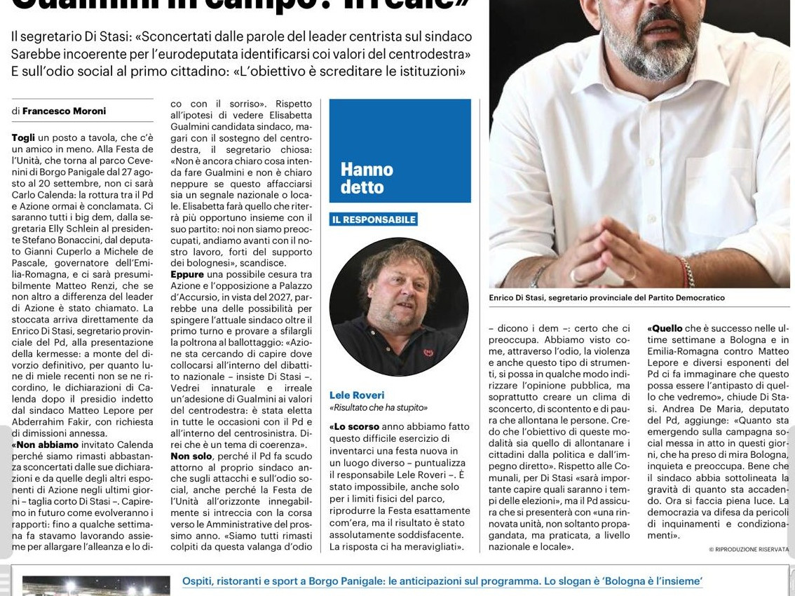 IL RESTO DEL CARLINO - 1° agosto 2026